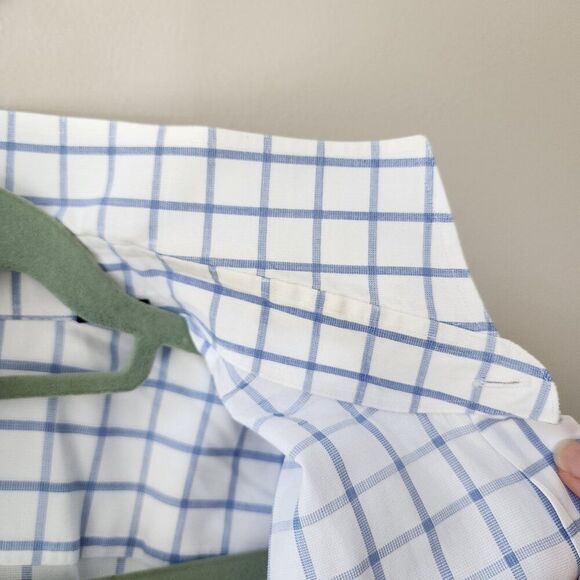 Hugo Boss Men's "Sharp" Fit Plaid Button Down Dress Shirt Size 17.5 34/35 - Picture 5 of 11